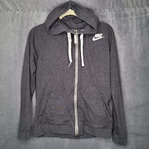 NIKE gray double zip Hoodie - Picture 1 of 6